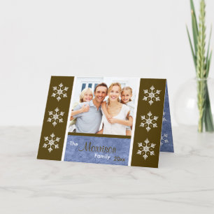 Tarjeta de navidad con inserción de foto familiar