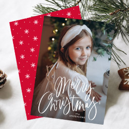Tarjeta de Navidad con Letra Caprichosa