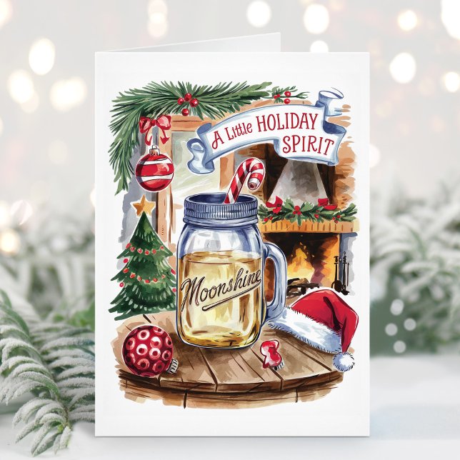 Tarjeta de Navidad con licor destilado al espíritu (Subido por el creador)