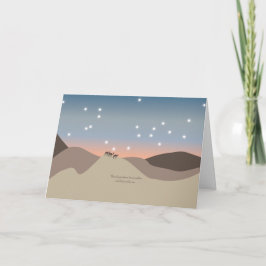 Tarjeta de Navidad con los camellos