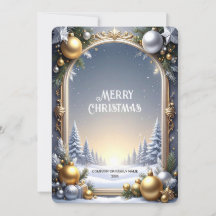 Tarjeta de Navidad con Marco