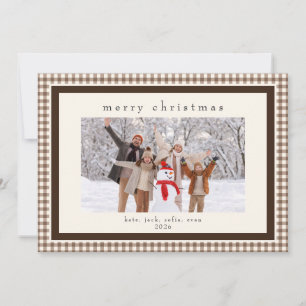 Tarjeta de Navidad con Mensaje Detrás de Cuadro Vi