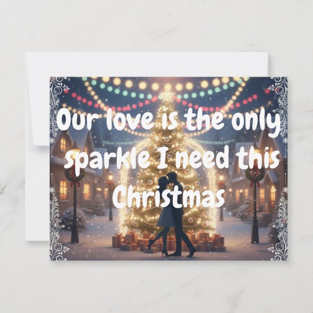 Tarjeta de Navidad con mi amor  (Anverso)