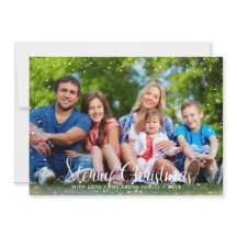 Tarjeta de Navidad con nieve