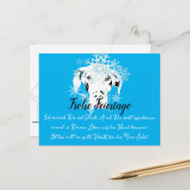 Tarjeta de Navidad con propósitos de Año Nuevo