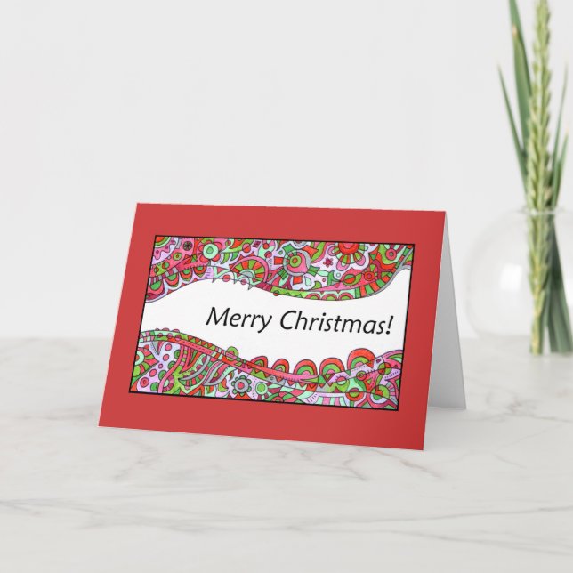 Tarjeta de navidad con resumen manual (Anverso)