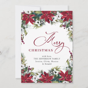 Tarjeta de Navidad con Saludo de Nochebuena y Muér