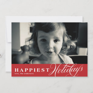 Tarjeta de Navidad con Superposición de Felices Fi