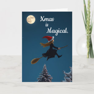 Tarjeta de Navidad con tema de Halloween