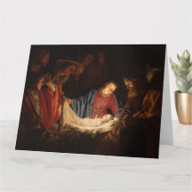 Tarjeta de Navidad con tema religioso