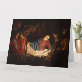 Tarjeta de Navidad con tema religioso