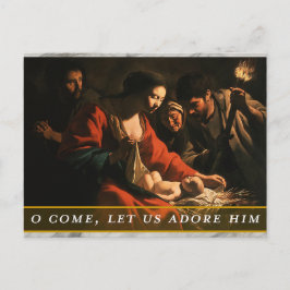 Tarjeta de Navidad con tema religioso