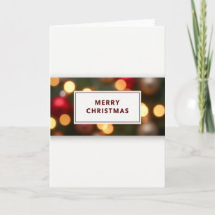 Tarjeta de Navidad con Tipografía Elegante