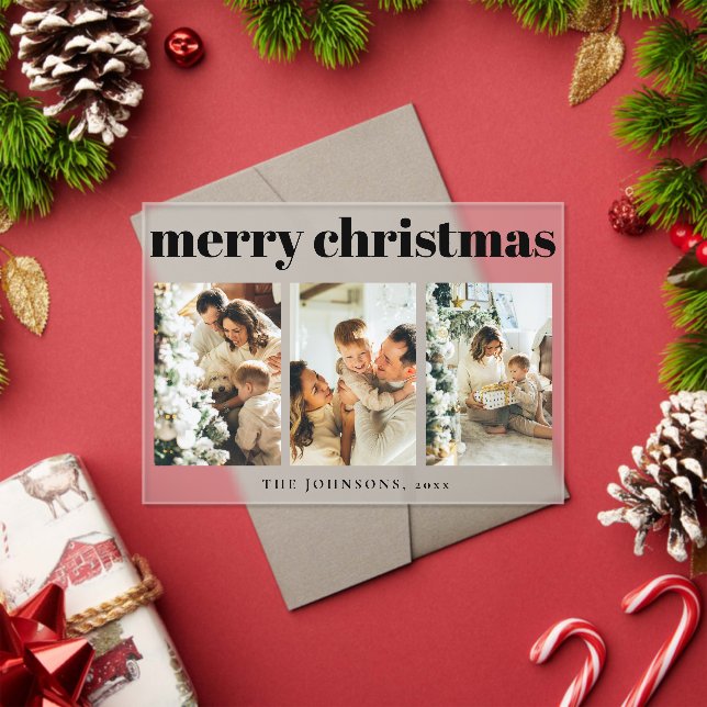 Tarjeta de Navidad con Tipografía Simple Moderna (Insitu (Vacaciones))