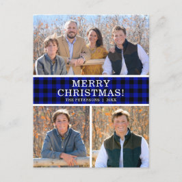 Tarjeta de Navidad con verificación de Blue Buffal