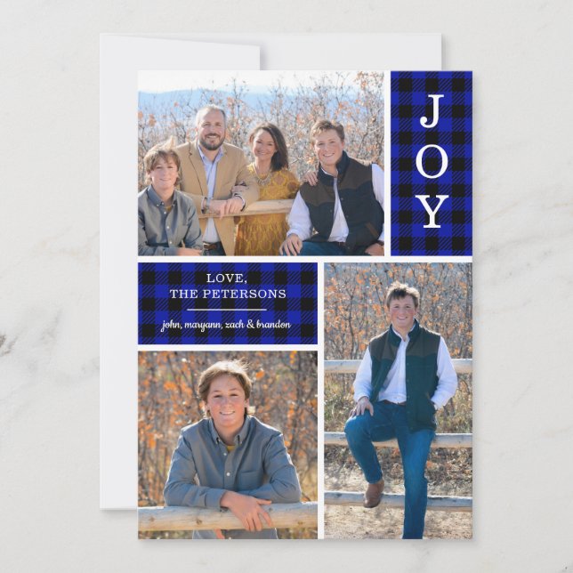 Tarjeta de Navidad con verificación de Blue Buffal (Anverso)