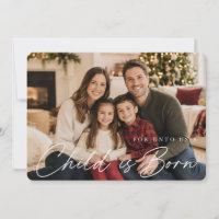 Tarjeta de Navidad con Versículo Bíblico del Nacim