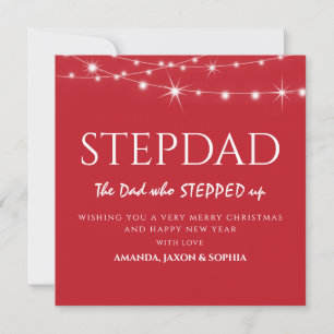 Tarjeta de Navidad Contemporánea Personalizada par