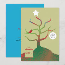 Tarjeta de Navidad corporativa Árbol del Arte