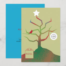 Tarjeta de Navidad corporativa Árbol del Arte