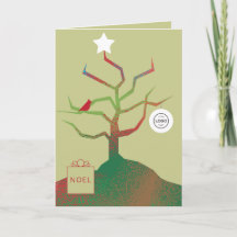 Tarjeta de Navidad corporativa Árbol del Arte