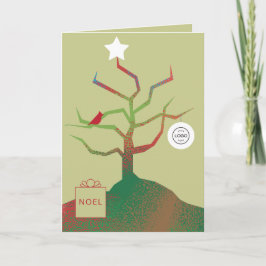 Tarjeta de Navidad corporativa Árbol del Arte