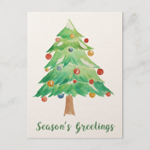 Tarjeta de Navidad corporativa de árbol de Navidad