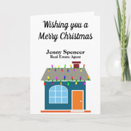 Tarjeta de Navidad corporativa de las propiedades