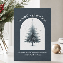 Tarjeta de Navidad corporativa elegante para fiest