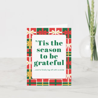 Tarjeta de Navidad corporativa moderna y ingeniosa