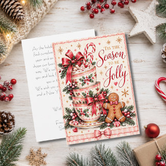 Tarjeta de Navidad corporativa personalizada para