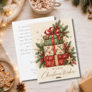 Tarjeta de Navidad corporativa personalizada para