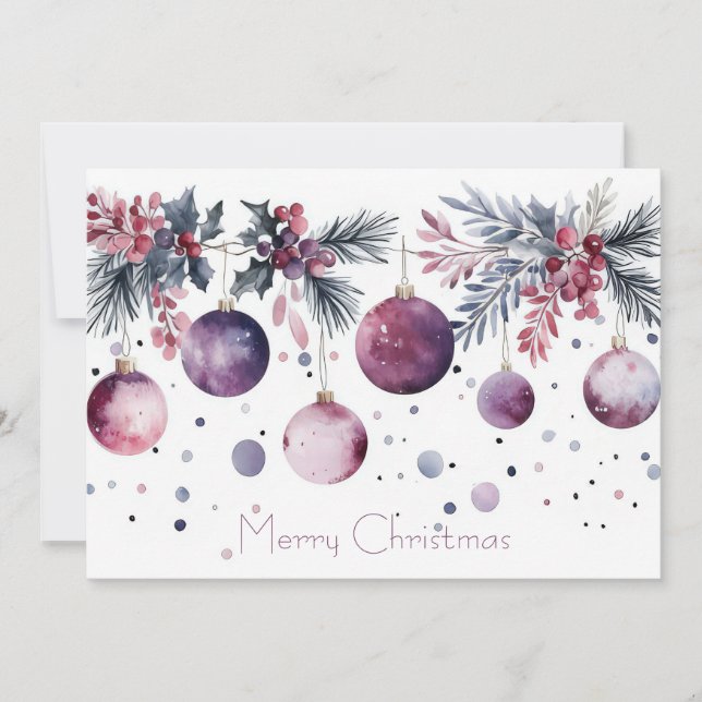 Tarjeta de Navidad corporativa personalizada para  (Anverso)