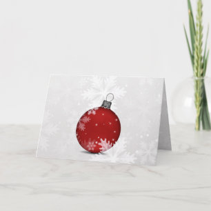 Tarjeta de Navidad corporativa plateada festiva ro