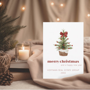 Tarjeta de Navidad Corporativa Saludo de Festejo