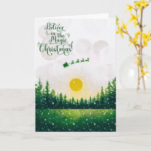 Tarjeta de Navidad: Cree en la Magia de la Navidad