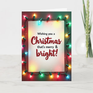 Tarjeta de Navidad Crimson Text