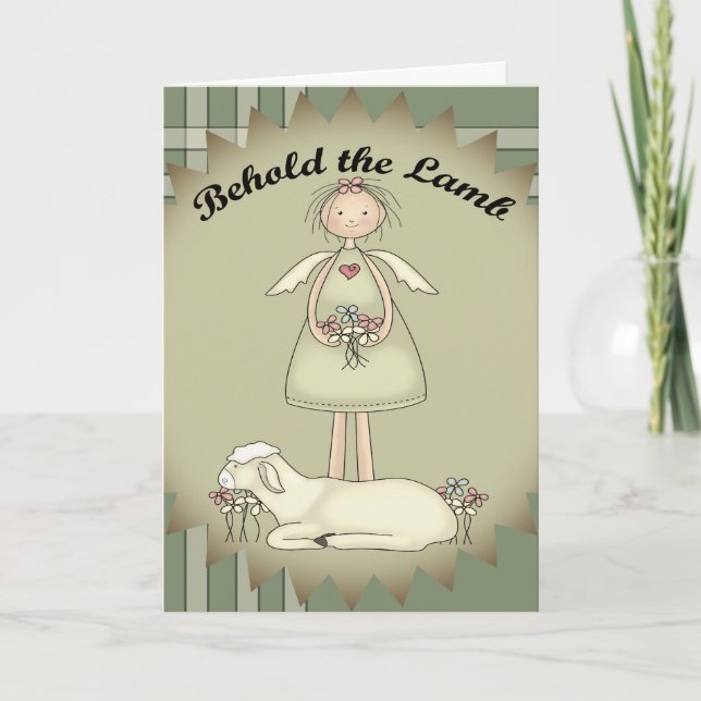 Tarjeta de Navidad cristiana (Anverso)