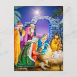 Tarjeta de Navidad cristiana