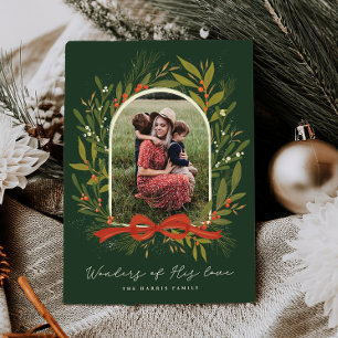 Tarjeta de Navidad Cristiana con Foto Felicitación