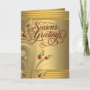 Tarjeta de Navidad cristiana elegante roja y dorad