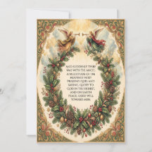 Tarjeta de Navidad cristiana tradicional con estil