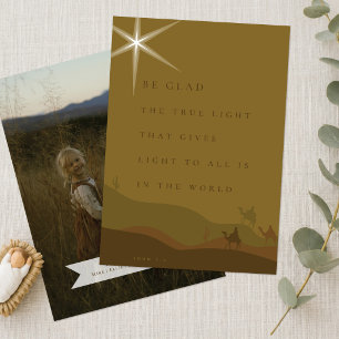 Tarjeta de Navidad Cristiana Tres Reyes Magos