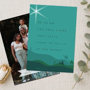 Tarjeta de Navidad Cristiana Tres Reyes Magos
