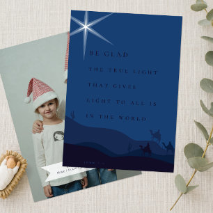 Tarjeta de Navidad Cristiana Tres Reyes Magos