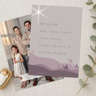 Tarjeta de Navidad Cristiana Tres Reyes Magos