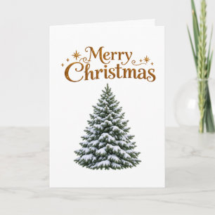 tarjeta de Navidad de abeto