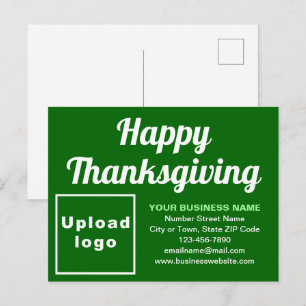 Tarjeta de Navidad de Acción de Gracias Empresaria