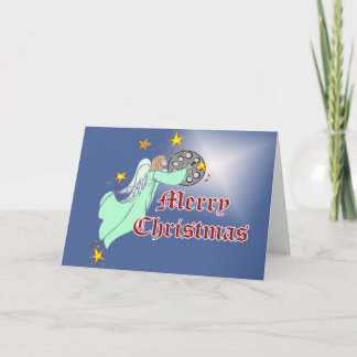 Tarjeta de Navidad de acero de la cacerola