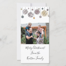 Tarjeta de Navidad de acuarela personalizada